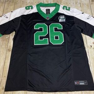 New Philadelphia Eagles Black Green Jersey Saquon Barkley